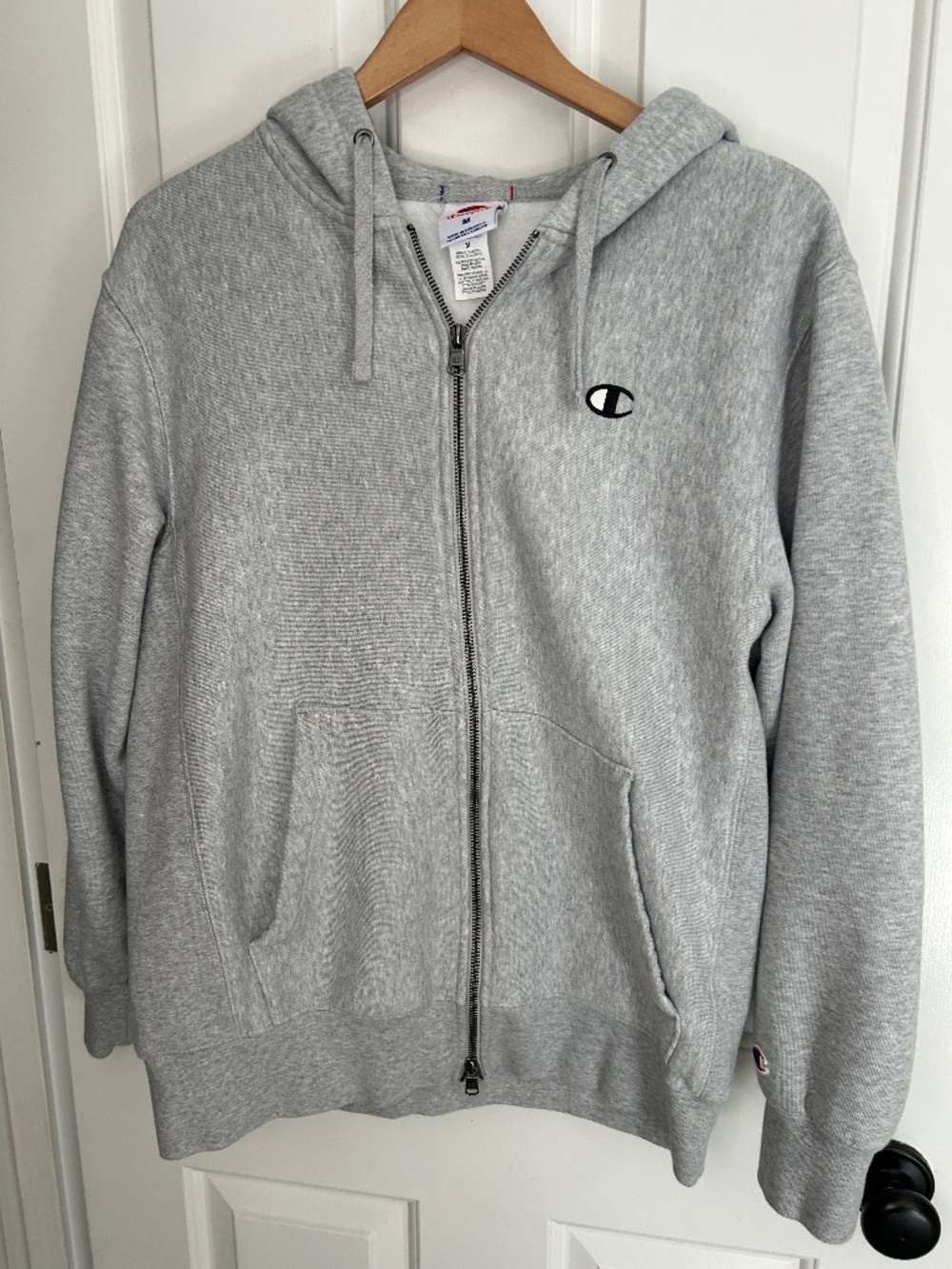Champion Adult Sizing Iconic Embroidered Full Zip Fleece Hoodie Sweatshirt